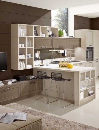 cucina con ante a telaio in finitura pastello tonalità neutre Frassino tinto duna e seta Maxim di Stosa Cucine cucina con ante a telaio in finitura pastello tonalità neutre Frassino tinto duna e seta Maxim di Stosa Cucine