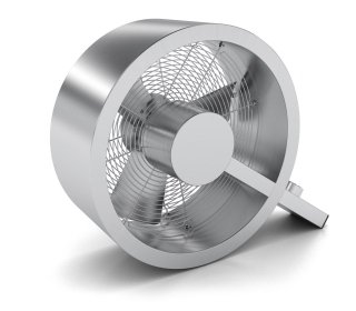 Q è il ventilatore da terra di Stadler Form con cassa in acciaio inox che ha diametro di 43 cm. E’ disponibile nelle finiture acciaio spazzolato, nero o barry. Prezzo 219 euro. www.phorma.com Q è il ventilatore da terra di Stadler Form con cassa in acciaio inox che ha diametro di 43 cm. E’ disponibile nelle finiture acciaio spazzolato, nero o barry. Prezzo 219 euro. www.phorma.com