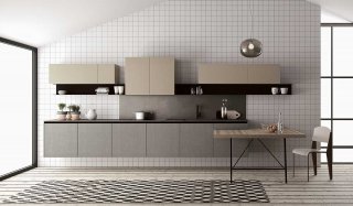 cucina industrial con dettagli metallici come il top e lo schienale in acciaio Fjord di Doimo Cucine cucina industrial con dettagli metallici come il top e lo schienale in acciaio Fjord di Doimo Cucine