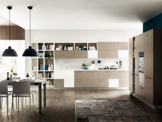 cucina aperta sul living Foodshelf di Scavolini cucina aperta sul living Foodshelf di Scavolini