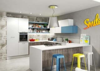 cucina giovane dai colori vivaci Sunny di Berloni cucina giovane dai colori vivaci Sunny di Berloni
