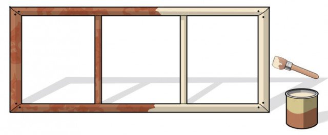 sverniciare vecchio telaio di una porta in legno, di una persiana o di una finestra sverniciare vecchio telaio di una porta in legno, di una persiana o di una finestra
