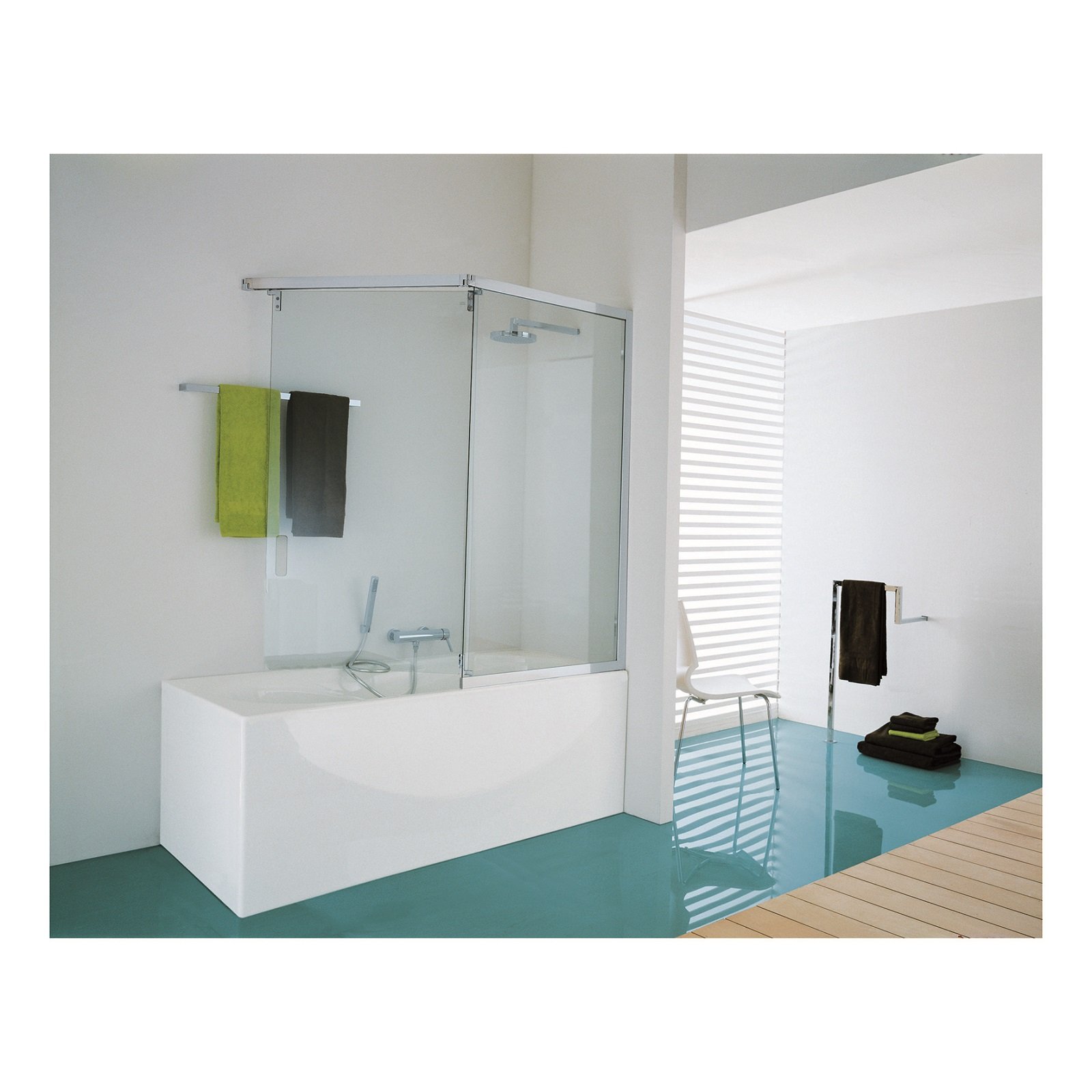 Salvaspazio: la vasca con doccia cose di casa Vasche da bagno con box doccia incorporato