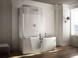 Combinato 385 a tre pannelli di Teuco con design Lenci Design Combinato 385 a tre pannelli di Teuco con design Lenci Design