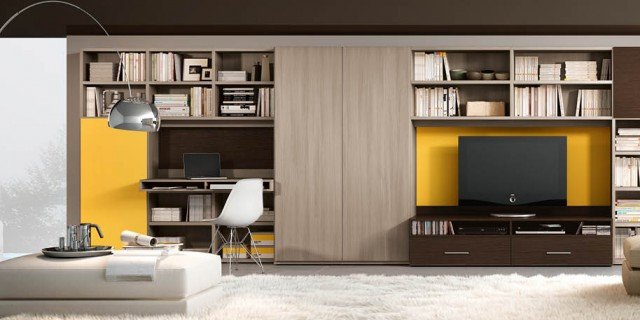 Mobile soggiorno: 14 soluzioni miste per arredare il living cose ... Living mobili soggiorno
