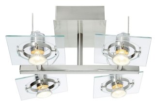 A 4 luci con piastra da soffitto in acciaio cromato e vetro trasparente, il faretto ha calotta coprifili in poliammide, paralume in acciaio e policarbonato. Si installa direttamente alla rete elettrica della casa ed è compatibile con lampadine di classi energetiche: da A++ a D. I 4 spot sono regolabili. Misura 35 x 35 x H 18 cm e costa 39,99 euro. T1110 Fuga di Ikea A 4 luci con piastra da soffitto in acciaio cromato e vetro trasparente, il faretto ha calotta coprifili in poliammide, paralume in acciaio e policarbonato. Si installa direttamente alla rete elettrica della casa ed è compatibile con lampadine di classi energetiche: da A++ a D. I 4 spot sono regolabili. Misura 35 x 35 x H 18 cm e costa 39,99 euro. T1110 Fuga di Ikea