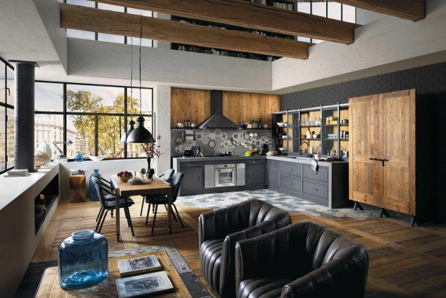 11. Brera 76 di Marchi Cucine mixa insieme il legno di recupero delle ante, l'acciaio dei particolari e il cemento del piano di lavoro con vasca e sgocciolatoio integrato. È dotata di ampi cassetti estraibili e di una credenza di sapore vintage che ne aumentano la capacità di contenimento. Prezzo su richiesta. www.marchicucine.it 11. Brera 76 di Marchi Cucine mixa insieme il legno di recupero delle ante, l'acciaio dei particolari e il cemento del piano di lavoro con vasca e sgocciolatoio integrato. È dotata di ampi cassetti estraibili e di una credenza di sapore vintage che ne aumentano la capacità di contenimento. Prezzo su richiesta. www.marchicucine.it