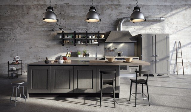 4. Bellagio di Aran Cucine è caratterizzata dalla grande cappa in stile industriale e dalla ghiacciaia di sapore rétro. Le ante hanno il telaio in massello e la bugna impiallacciata in frassino tinto che lascia trasparire la venatura. Un modulo base da 60 cm, prezzo 213 euro. www.arancucine.it 4. Bellagio di Aran Cucine è caratterizzata dalla grande cappa in stile industriale e dalla ghiacciaia di sapore rétro. Le ante hanno il telaio in massello e la bugna impiallacciata in frassino tinto che lascia trasparire la venatura. Un modulo base da 60 cm, prezzo 213 euro. www.arancucine.it