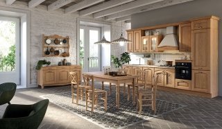 cucina in legno stile casa di campagna Trevi di Aran Cucine cucina in legno stile casa di campagna Trevi di Aran Cucine