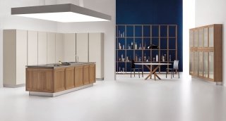 cucina con ante a telaio con taglio ed incastro in pregiato Noce Canaletto Artemisia di Veneta Cucine cucina con ante a telaio con taglio ed incastro in pregiato Noce Canaletto Artemisia di Veneta Cucine