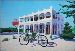 Bazan, LA CASA DI SALE, 2007 OLIO SU TELA CM 180X250, LGT Bazan, LA CASA DI SALE, 2007 OLIO SU TELA CM 180X250, LGT