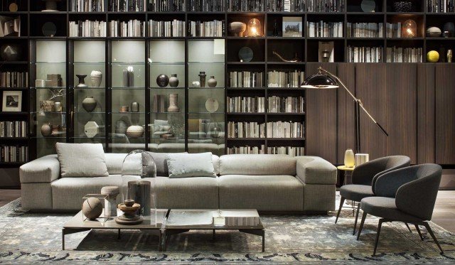 Lema Divano Brick Lane, poltroncina Bice, libreria Selecta, tavolini Cruise Lema Divano Brick Lane, poltroncina Bice, libreria Selecta, tavolini Cruise