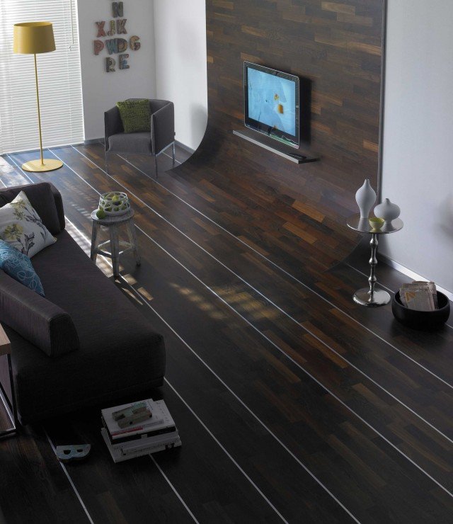 parquet per superfici verticali Unopark di Bauerk parquet per superfici verticali Unopark di Bauerk