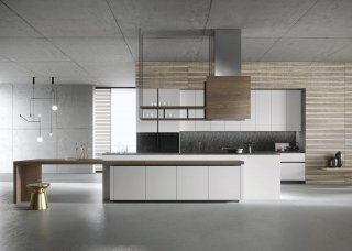cucina senza maniglie e ante squadrate Look di Snaidero cucina senza maniglie e ante squadrate Look di Snaidero