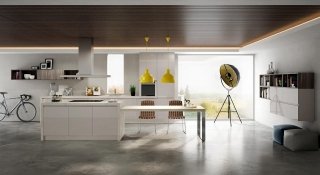 cucina senza maniglie moderna Brera di Berloni cucina senza maniglie moderna Brera di Berloni