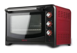 Il forno elettrico FE60 di Girmi è perfetto per cuocere contemporaneamente due portate in tempi brevi grazie al vano cottura di 60 litri combinato all’elevata potenza di 2.000 watt. Ventilato, è dotato di luce interna e 4 elementi riscaldanti in acciaio con funzioni di convezione e girarrosto, in modo da poter cuocere ma anche gratinare e arrostire. La porta ha una finestra con doppi vetri per preservare al meglio il calore. Misura L 62 x P 46 x H 41,5 cm. Prezzo 199,90 euro. www.girmi.it Il forno elettrico FE60 di Girmi è perfetto per cuocere contemporaneamente due portate in tempi brevi grazie al vano cottura di 60 litri combinato all’elevata potenza di 2.000 watt. Ventilato, è dotato di luce interna e 4 elementi riscaldanti in acciaio con funzioni di convezione e girarrosto, in modo da poter cuocere ma anche gratinare e arrostire. La porta ha una finestra con doppi vetri per preservare al meglio il calore. Misura L 62 x P 46 x H 41,5 cm. Prezzo 199,90 euro. www.girmi.it