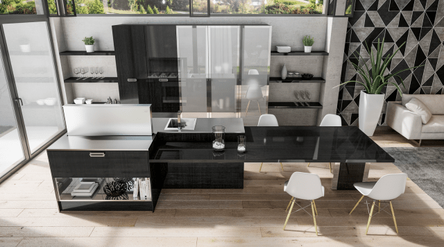 cucina con Boiserie soho di berloni cucina con Boiserie soho di berloni