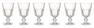 bicchieri da acqua e da vino collezione Floyd di Villa d’Este in vetro intagliato trasparente bicchieri da acqua e da vino collezione Floyd di Villa d’Este in vetro intagliato trasparente