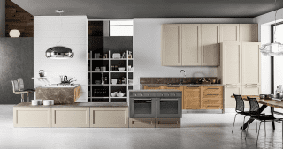 cucina aperta sul soggiorno e con penisola Curry di Arrex Le Cucine cucina aperta sul soggiorno e con penisola Curry di Arrex Le Cucine