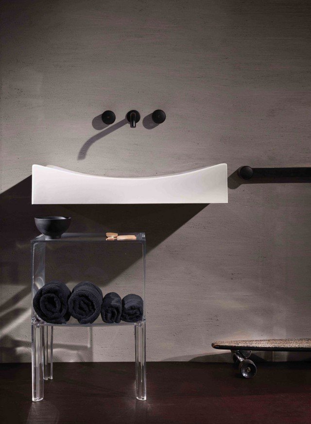 rubinetto lavandino bagno da incasso 3 fori collezione Texture Collection di FIMA Carlo Frattini, firmata Meneghello Paolelli Associati con texture (X) Cross rubinetto lavandino bagno da incasso 3 fori collezione Texture Collection di FIMA Carlo Frattini, firmata Meneghello Paolelli Associati con texture (X) Cross