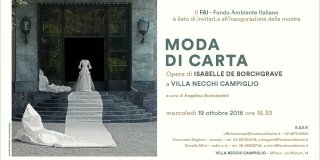 Moda di Carta. Opere di Isabelle de Borchgrave a Villa Necchi Campiglio Moda di Carta. Opere di Isabelle de Borchgrave a Villa Necchi Campiglio