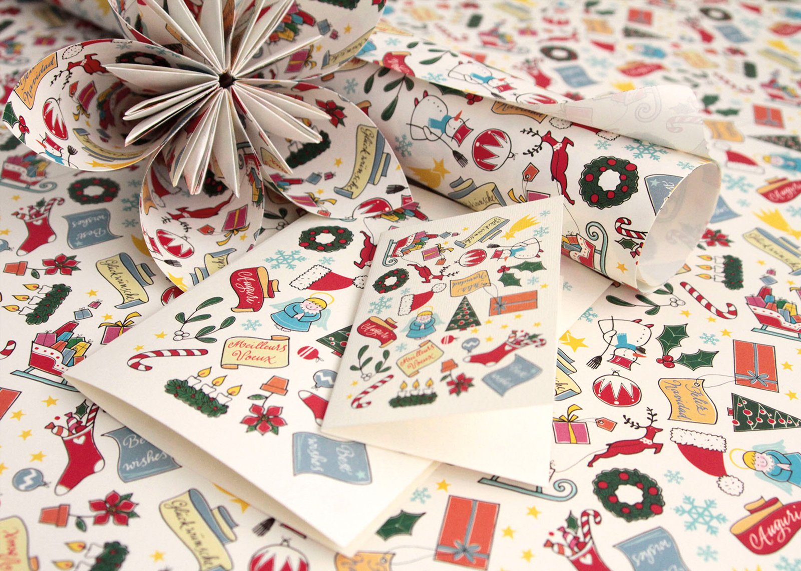 Carta a tema natalizio