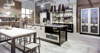 cucina con vetrine Kyra di Creo Kitchens by Lube cucina con vetrine Kyra di Creo Kitchens by Lube