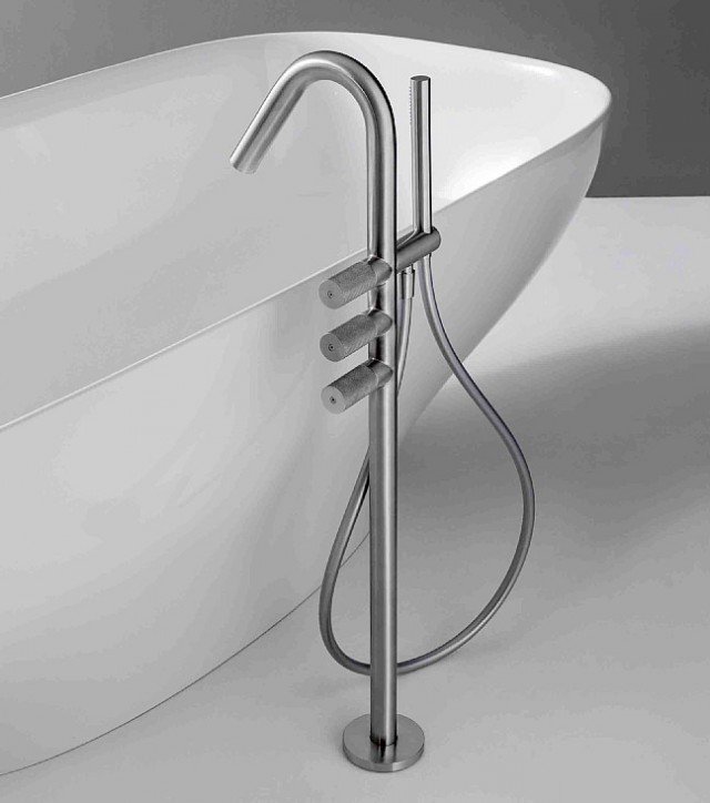 Rubinetto da pavimento di Treemme Rubinetterie per vasche freestanding Rubinetto da pavimento di Treemme Rubinetterie per vasche freestanding