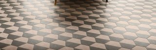 piastrelle esagonali Navone Cementiles di Bisazza di Half Powder in cemento piastrelle esagonali Navone Cementiles di Bisazza di Half Powder in cemento