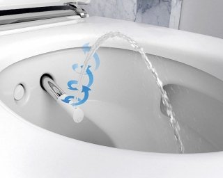 water con bidet AquaClean Mera di Geberit con illuminazione integrata water con bidet AquaClean Mera di Geberit con illuminazione integrata