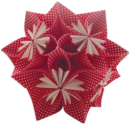 Origami Decorazioni Natalizie.Kusudama Perfetto Anche Come Decorazione Per Natale Cose Di Casa