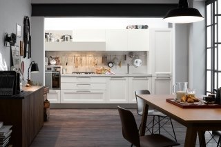 cucina in finitura Rovere Bianco Tablet Link di Veneta Cucine cucina in finitura Rovere Bianco Tablet Link di Veneta Cucine
