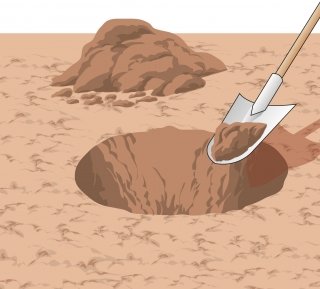 buca per piantare il bambù buca per piantare il bambù