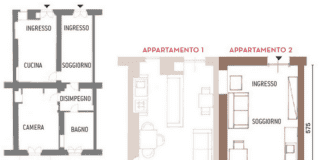 dividere appartamento grande in due