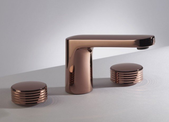 rubinetto lavandino bagno 3 fori collezione Texture Collection di FIMA Carlo Frattini, firmata Meneghello Paolelli Associati con texture (H) Horizontal rubinetto lavandino bagno 3 fori collezione Texture Collection di FIMA Carlo Frattini, firmata Meneghello Paolelli Associati con texture (H) Horizontal
