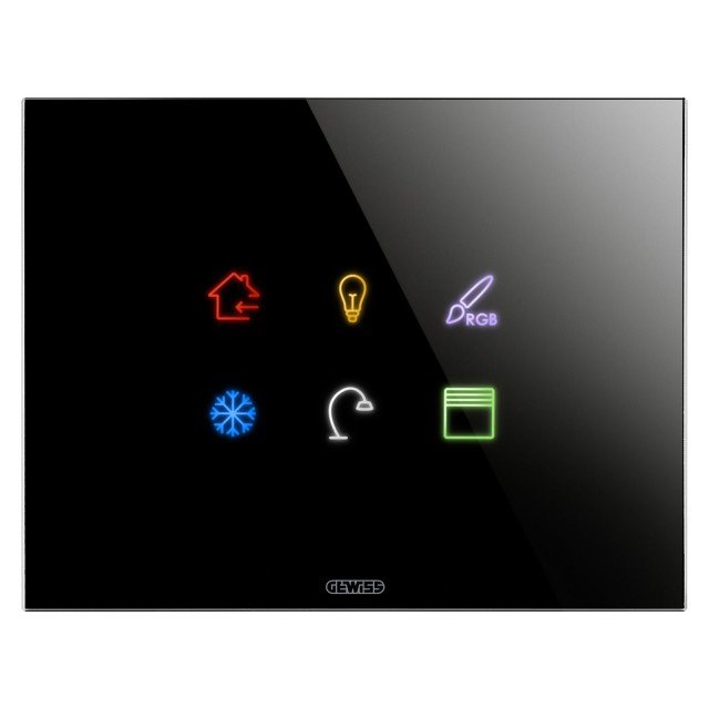 pulsantiere ICE touch KNX con simboli intercambiabili gewiss pulsantiere ICE touch KNX con simboli intercambiabili gewiss