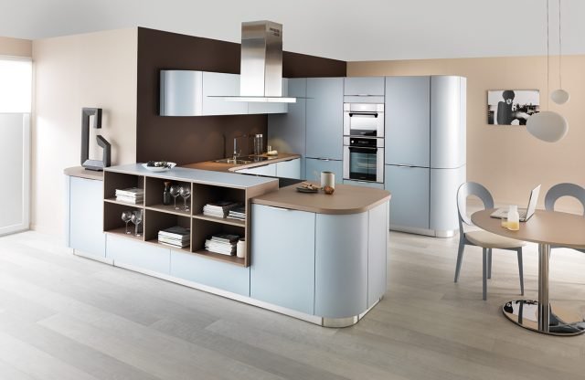 cucina a forma di “U” Loft Twin & Moon Micron di Schmidt cucina a forma di “U” Loft Twin & Moon Micron di Schmidt