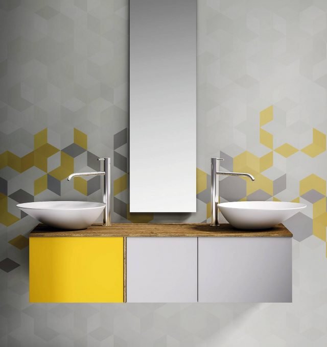 base bicolore Modern collezopme Tao di Stocco in laccato opaco base bicolore Modern collezopme Tao di Stocco in laccato opaco