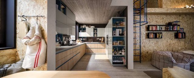 cucina a forma di “U” lunga e stretta Start-Time.Go di Venete Cucine cucina a forma di “U” lunga e stretta Start-Time.Go di Venete Cucine