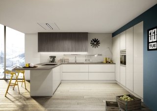 cucina a forma di “U” Brera di Berloni cucina a forma di “U” Brera di Berloni
