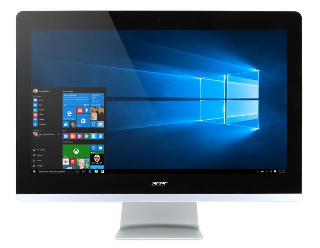 Il Desktop all-in-one 21,5’’ Aspire serie Z3-705 di Acer presenta una grafica estremamente nitida in un formato compatto ed elegante. Sistema Operativo: Windows 10 Home da 64-bit. Processore: Intel Core i3 - Dual core (2 Core) da 2 GHz di velocità. Capacità totale hard disk: 1TB. Tecnologia di reitroilluminazione a LED. Tipo di schermo: LCD a colori matrice attiva TFT. Unità DVD integrata. Monitor full HD con risoluzione 1920x1080. Porte USB 3.0 ubicate nelle posizioni più accessibili per collegare dispositivi periferici, che consentono di trasferire in modo semplice file di testo e dati, foto e anche filmati a una velocità dieci volte superiore a quella fornita da USB 2.0. Dimensioni: L 54,2 X P 3,5 cm x H 35,5 cm. Prezzo: 599 euro. www.acer.com Il Desktop all-in-one 21,5’’ Aspire serie Z3-705 di Acer presenta una grafica estremamente nitida in un formato compatto ed elegante. Sistema Operativo: Windows 10 Home da 64-bit. Processore: Intel Core i3 - Dual core (2 Core) da 2 GHz di velocità. Capacità totale hard disk: 1TB. Tecnologia di reitroilluminazione a LED. Tipo di schermo: LCD a colori matrice attiva TFT. Unità DVD integrata. Monitor full HD con risoluzione 1920x1080. Porte USB 3.0 ubicate nelle posizioni più accessibili per collegare dispositivi periferici, che consentono di trasferire in modo semplice file di testo e dati, foto e anche filmati a una velocità dieci volte superiore a quella fornita da USB 2.0. Dimensioni: L 54,2 X P 3,5 cm x H 35,5 cm. Prezzo: 599 euro. www.acer.com