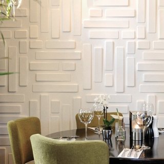 Pannelli Bricks ad effetto 3D di Lesara in Bagassa di canna da zucchero sbiancata. Anche in versione capitoneé, da applicare solo su superfici lisce prive di detriti. Ogni pannello misura cm 50x50 (12 pannelli coprono una superficie di 3 mq). www.lesara.it Pannelli Bricks ad effetto 3D di Lesara in Bagassa di canna da zucchero sbiancata. Anche in versione capitoneé, da applicare solo su superfici lisce prive di detriti. Ogni pannello misura cm 50x50 (12 pannelli coprono una superficie di 3 mq). www.lesara.it