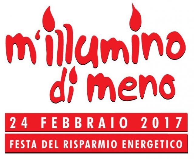 Il 24 febbraio 2017 torna M’illumino di Meno, tredicesima edizione, la più celebre campagna italiana di sensibilizzazione sul Risparmio Energetico e sulla razionalizzazione dei consumi, lanciata dal programma Caterpillar – Rai Radio2. Il 24 febbraio 2017 torna M’illumino di Meno, tredicesima edizione, la più celebre campagna italiana di sensibilizzazione sul Risparmio Energetico e sulla razionalizzazione dei consumi, lanciata dal programma Caterpillar – Rai Radio2.