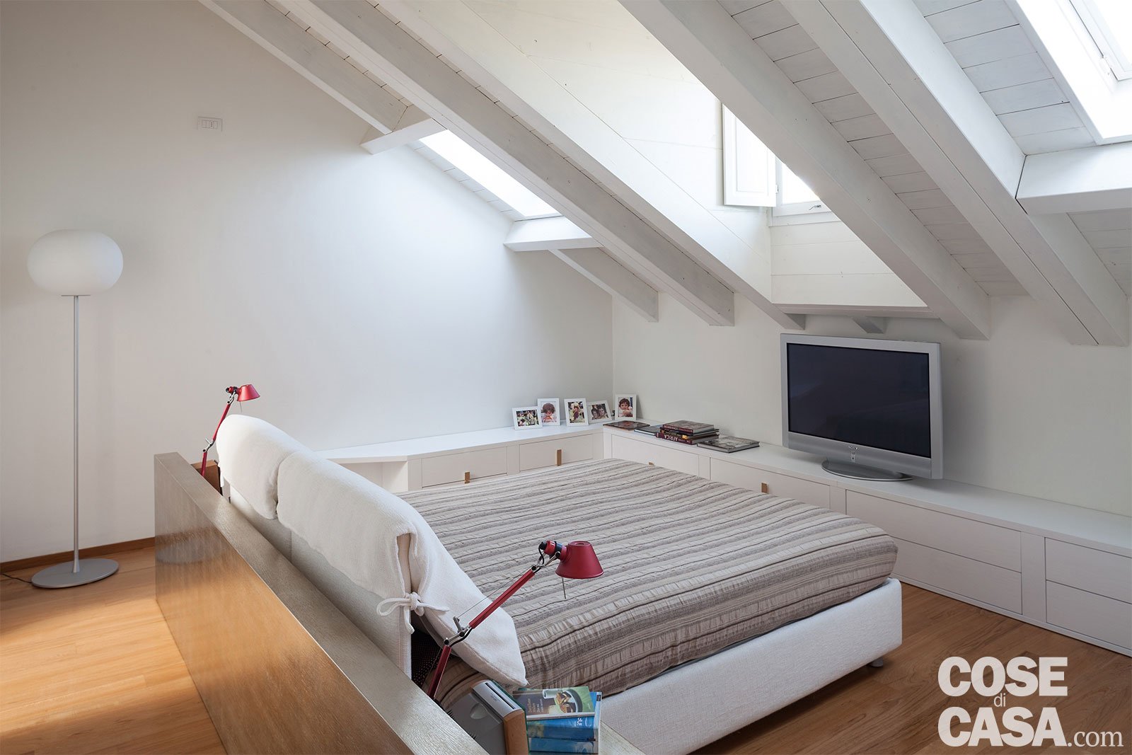 Una casa con la mansarda adibita a zona notte cose di casa Camera da letto mansarda