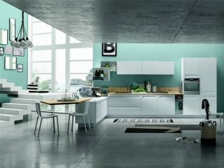 cucina a “L” bianca opaco Rewind di Stosa cucina a “L” bianca opaco Rewind di Stosa