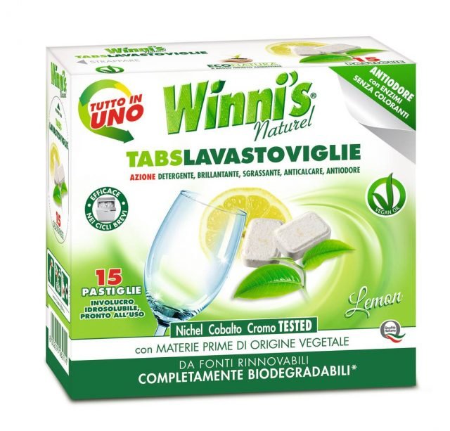 Il detergente Winnie's Tab di Madel (www.madel.net) è a base di materie prime vegetali e biodegradabile. Da 15 tabs costa 2,89 euro. Il detergente Winnie's Tab di Madel (www.madel.net) è a base di materie prime vegetali e biodegradabile. Da 15 tabs costa 2,89 euro.