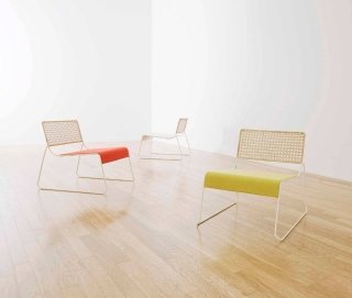 La sedia Brio disegnata da Mikiya Kobayashi e prodotta da Covo.