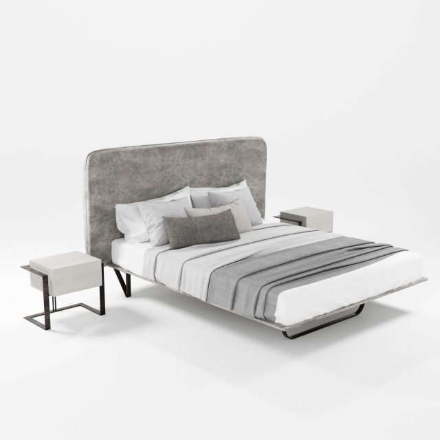Augusto di Barel è il letto con la testata imbottita dalla forma squadrata rivestita in cuoio grigio; i piedi sono realizzati in ferro pieno forgiato a mano nella finitura ferro antico. Misura L 208 x P 208 x H 117 cm. www.barel.it Augusto di Barel è il letto con la testata imbottita dalla forma squadrata rivestita in cuoio grigio; i piedi sono realizzati in ferro pieno forgiato a mano nella finitura ferro antico. Misura L 208 x P 208 x H 117 cm. www.barel.it
