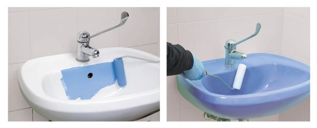 ciclo completo Sottosopra di Gapi Paints per colorare i sanitari del bagno ciclo completo Sottosopra di Gapi Paints per colorare i sanitari del bagno