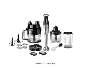 Il frullatore a immersione MSM881X2 di Bosch è fornito con un’ampia gamma di accessori compreso il Kubixx per tagliare frutta e verdura in cubetti perfetti che ne permettono l’utilizzo come un vero e proprio robot da cucina compatto. Ha potenza di 800 watt e è regolabile su 12 velocità più pulsante turbo. Prezzo 199 euro. www.bosch.it Il frullatore a immersione MSM881X2 di Bosch è fornito con un’ampia gamma di accessori compreso il Kubixx per tagliare frutta e verdura in cubetti perfetti che ne permettono l’utilizzo come un vero e proprio robot da cucina compatto. Ha potenza di 800 watt e è regolabile su 12 velocità più pulsante turbo. Prezzo 199 euro. www.bosch.it